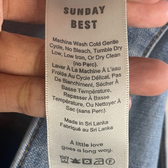 EUC Aritzia Sunday Best Jean Shorts Size 6 - Picture 4 of 5